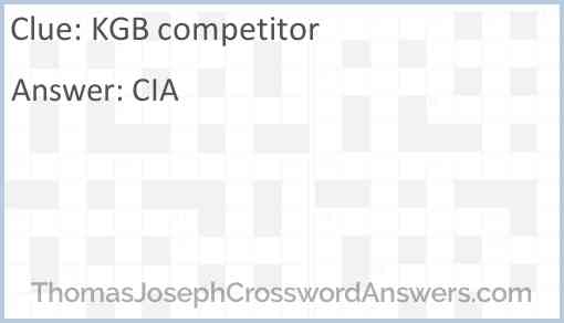 KGB competitor Answer