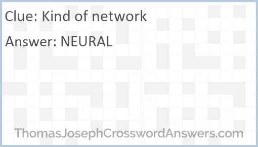 Kind of network Answer