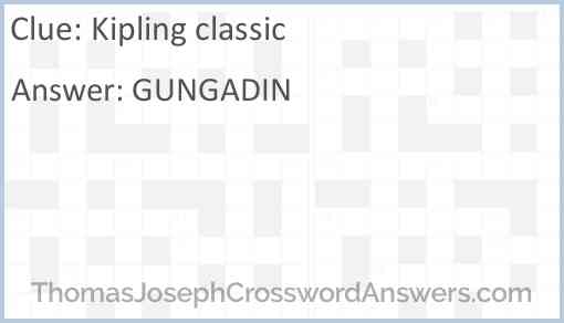 Kipling classic Answer