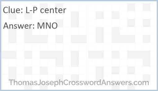 L-P center Answer