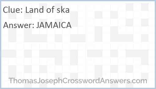 Land of ska Answer