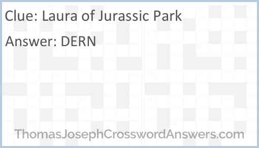 Laura of “Jurassic Park” Answer