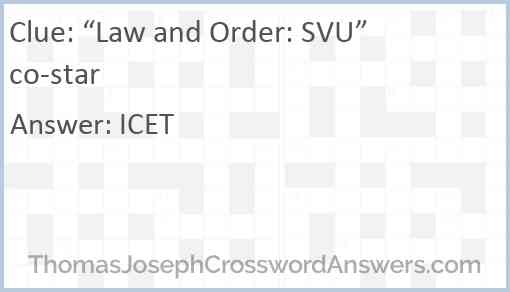 “Law and Order: SVU” co-star Answer