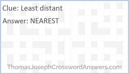 Least distant Answer