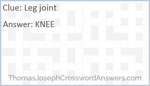 Leg joint Answer