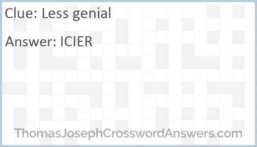 Less genial Answer