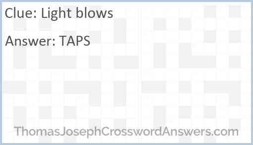 Light blows Answer