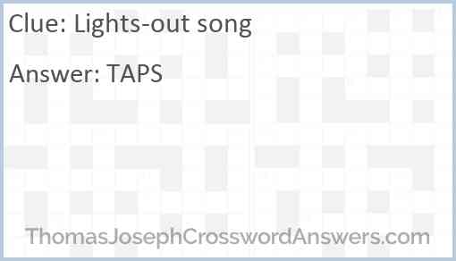 Lights-out song Answer