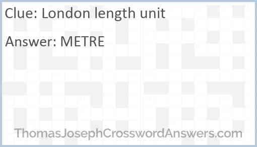 London length unit Answer