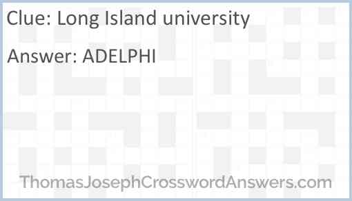 Long Island university Answer