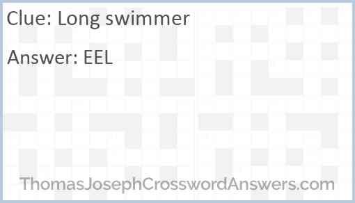 Long swimmer Answer