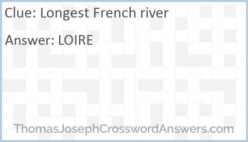 Longest French river Answer