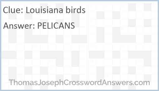 Louisiana birds Answer