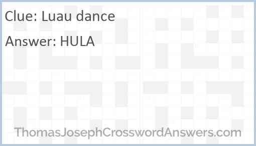 Luau dance Answer