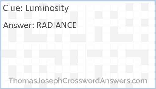 Luminosity Answer