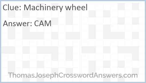 Machinery wheel Answer