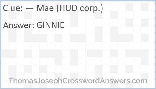 — Mae (HUD corp.) Answer