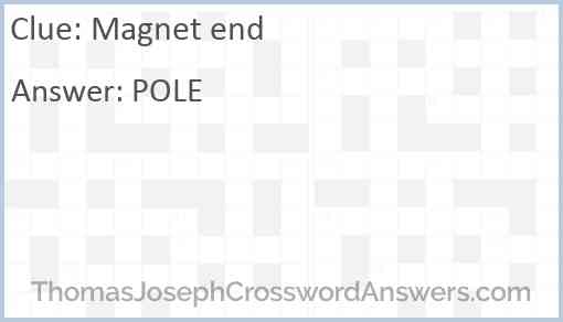 Magnet end Answer
