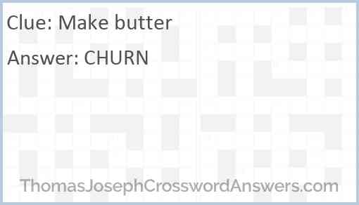 Make butter Answer