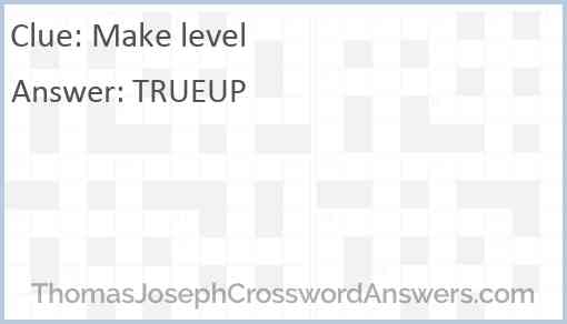 Make level Answer