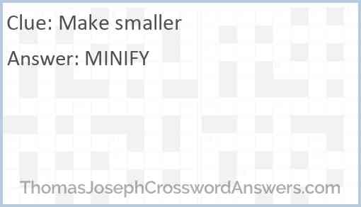 Make smaller Answer