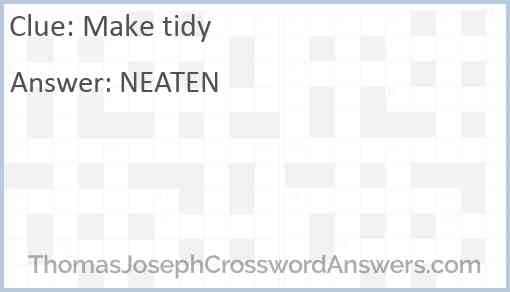 Make tidy Answer