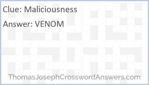 Maliciousness Answer