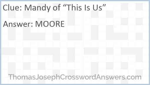 Mandy of “This Is Us” Answer