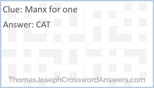 Manx for one Answer
