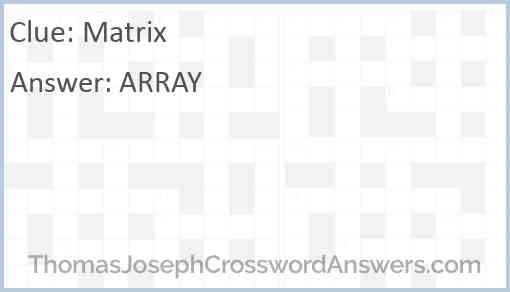 Matrix Answer