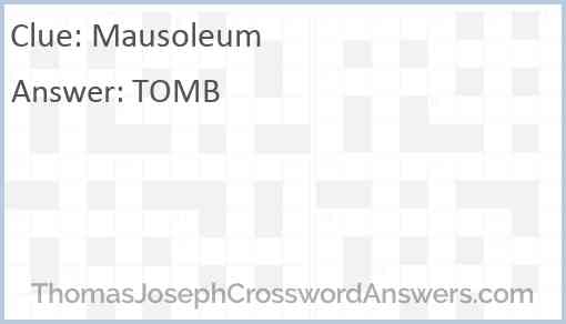 Mausoleum Answer