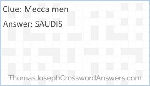 Mecca men Answer