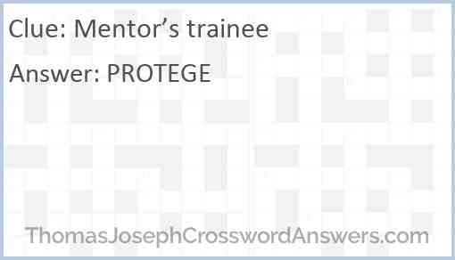 Mentor’s trainee Answer