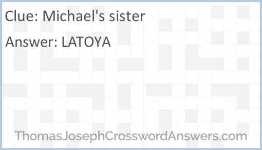 Michael's sister Answer