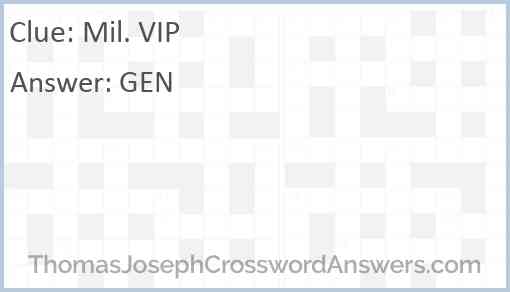 Mil. VIP Answer