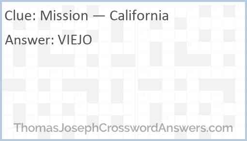 Mission — California Answer