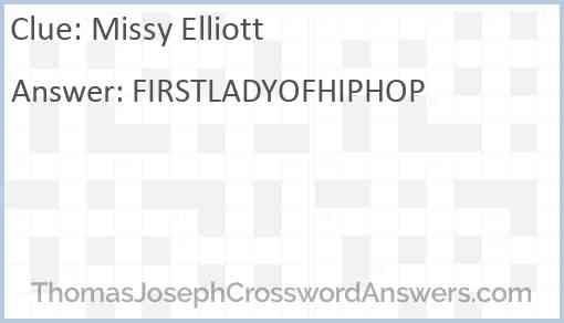 Missy Elliott Answer