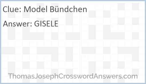 Model Bündchen Answer