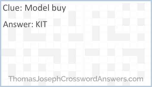 Model buy Answer