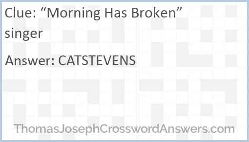 “Morning Has Broken” singer Answer