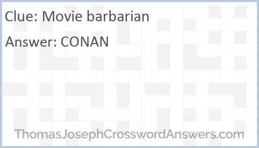 Movie barbarian Answer