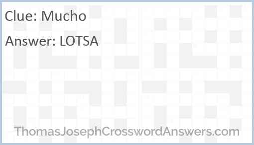 Mucho Answer