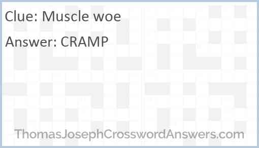 Muscle woe Answer