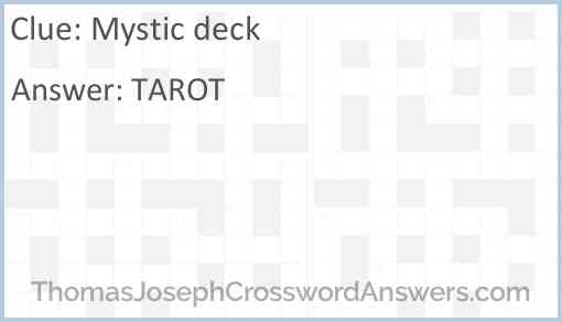 Mystic deck Answer