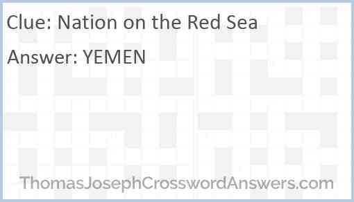 Nation on the Red Sea Answer