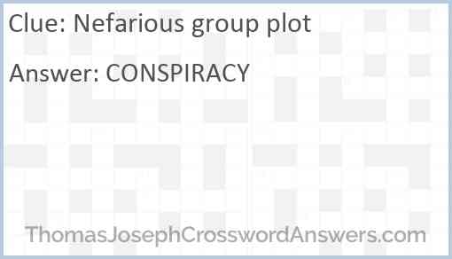 Nefarious group plot Answer