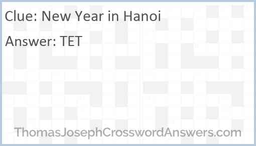 New Year in Hanoi Answer