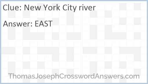 New York City river Answer