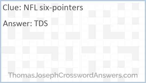 NFL six-pointers Answer