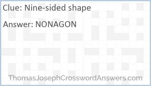 Nine-sided shape Answer